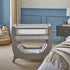 Shnuggle Air Lite Bedside Crib with Mattress- Taupe